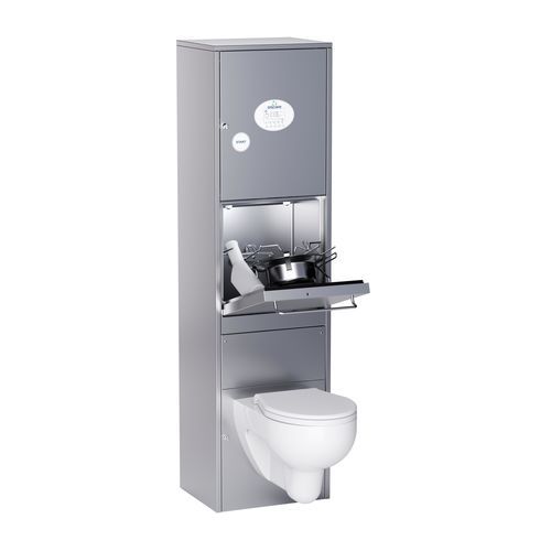 壁取り付け式便器洗浄機 - BOY + - Discher Technik  - 埋め込み式 / 自動 / ステンレススチール製