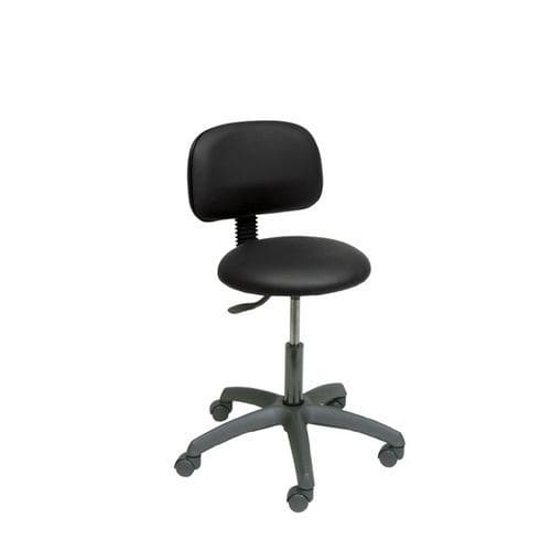 医療施設用スツール - S2609 series - Ecopostural - 高さ調節可能な / 空圧式 / 背もたれ付き