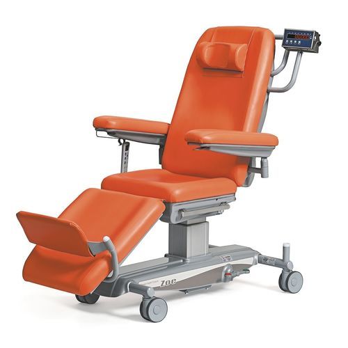 電動式血液透析アームチェア - ZOE PRECISION - Favero Health Projects - 3セクション / キャスター付き / 高さ調節可能な
