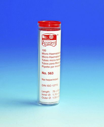 血液分析用試験管 - 40563 - Glaswarenfabrik Karl Hecht - 血液 / ガラス製 / 遠心分離機用