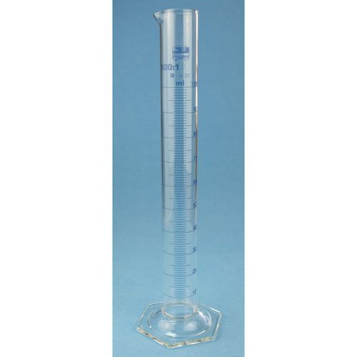 ホウケイ酸ガラス製メスシリンダー - 42170 series - Glaswarenfabrik Karl Hecht - 目盛り付