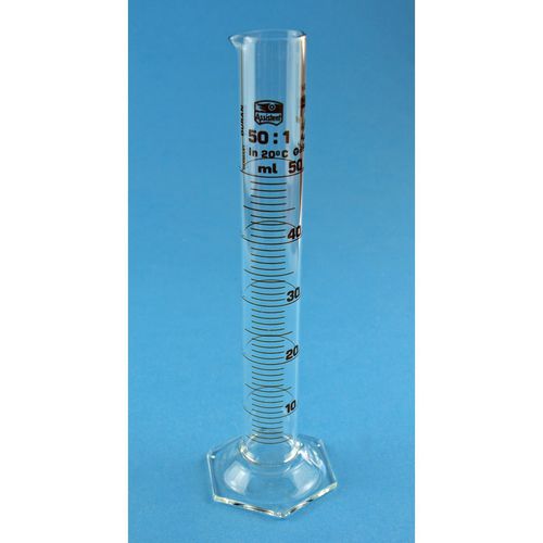 ホウケイ酸ガラス製メスシリンダー - 42182 series - Glaswarenfabrik Karl Hecht - 目盛り付