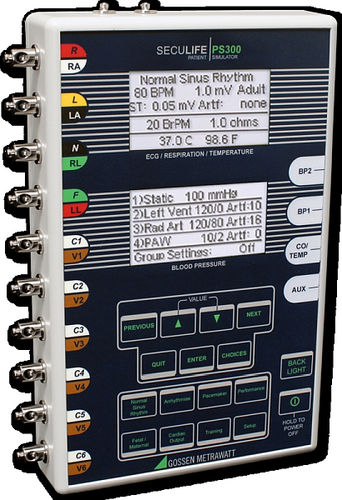 ECGシミュレーター - SECULIFE PS300 - GOSSEN METRAWATT GmbH - モニター / 携帯型