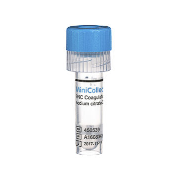 凝固分析用採取チューブ - MiniCollect® - Greiner Bio-One  - 円筒形 / 毛細血管の血液 / サンプル回収用