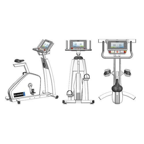 エルゴメーターエクササイズバイク - torqualizer® 1200 med - h/p/cosmos sports & medical