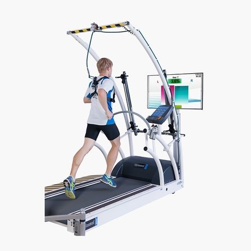 手すりトレッドミル - quasar® med - h/p/cosmos sports & medical - ハーネスシステム付き