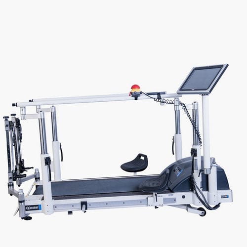 手すりトレッドミル - locomotion® 150/50 DE med - h/p/cosmos sports & medical - 傾斜付き
