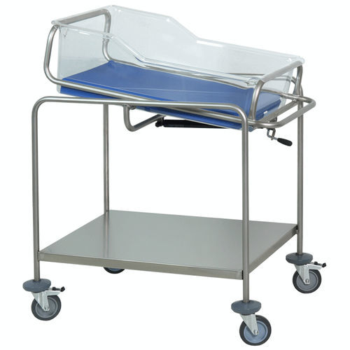 キャスター付き病院用バシネット - H11TR - Hidemar - トレンデレンブルグ体位 / 逆トレンデレンブルグ体位 / ステンレス製