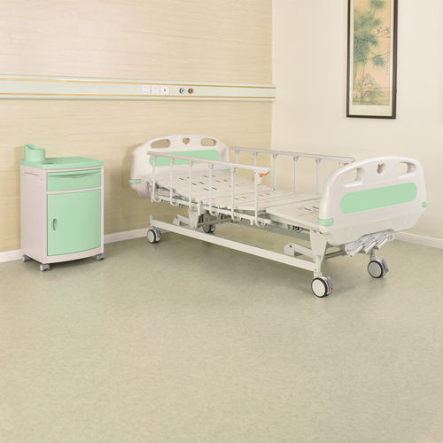 病院用ベッド - D656a - Hopefull Medical Equipment - 手動式 / 高さ調節可能 / キャスター付き
