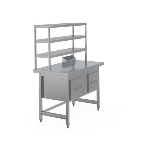 医療器具包装台 - 7505797 - Hupfer Metallwerke GmbH & Co. KG - 長方形 / 引き出し付き