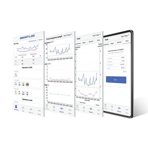 医療用ソフト - SmartLog® - i-Sens - 糖尿病管理用 / レコーディング / トラッキング