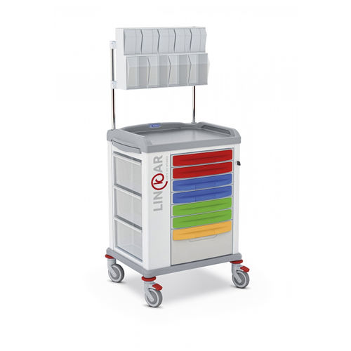 医療用台車 - LINKAR 329541 - Malvestio - Furniture for healthcare facilities - 薬用 / 薬配分用 / 引き出し付き