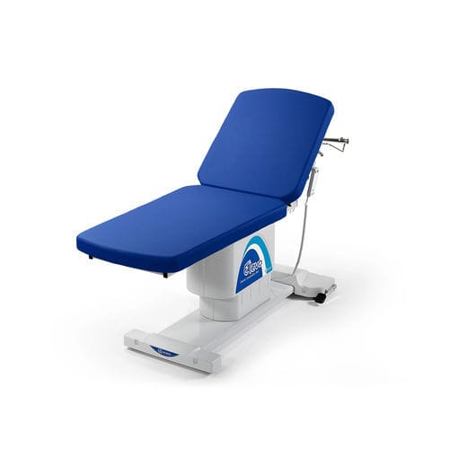 電動式診察台 - Elevo - Malvestio - Furniture for healthcare facilities - 高さ調節可能な / 2セクション / 青色