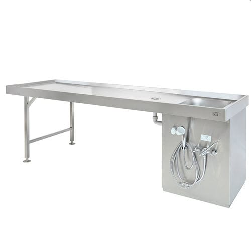 法医学用検死台 - ST 10/350 - KUGEL medical GmbH & Co. KG - 解剖 / 遺体洗浄用 / 固定型