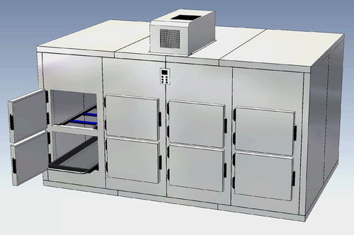 遺体担架用遺体安置棚 - KZM 40/0200 - KUGEL medical GmbH & Co. KG - 2体 / 正面投入 / モジュール式
