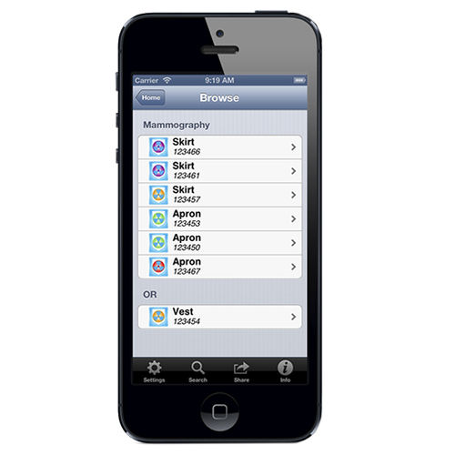 放射線量モニター用iOS アプリケーション - ShieldTracker - Burlington Medical - トラッキング / 放射線科用