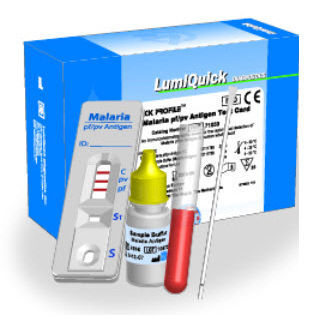マラリア検査キット - QuickProfile™  - LumiQuick Diagnostics Inc. - 抗原 / 血液 / イムノクロマトグラフィー