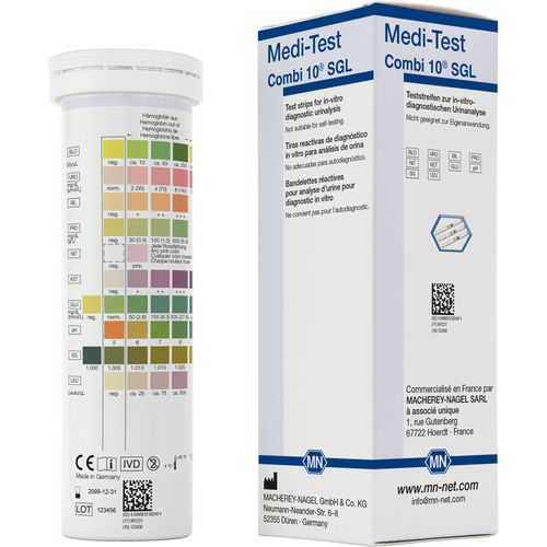 尿検査試験紙 - Medi‑Test Combi 10 SGL  - MACHEREY-NAGEL - プロテイン / グルコース / ビリルビン
