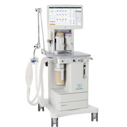 集中治療用人工呼吸器 - Caelus Lite  - Medec International - 麻酔 / 電子式 / キャスター付き
