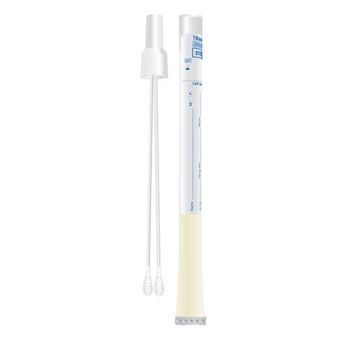 微生物用スワブ - MW169P - Medical Wire & Equipment Co  - 咽喉 / 輸送環境付 / Amies