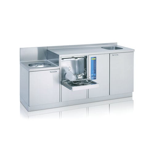 壁取り付け式便器洗浄機 - TopLine M2 SAN 19 B - MEIKO/メイコー - コンパクト / 自動 / ステンレススチール製