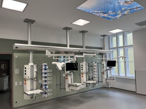 天井取付け供給ビーム装置 - moduflex nova - modul technik - 集中治療用