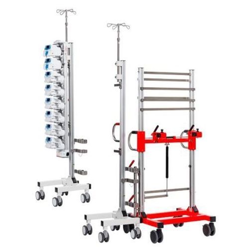 キャスター付きIV スタンド - 32000800MZ - MTH Medical GmbH - 4フック / 伸縮自在 / 注入ポンプブラケット