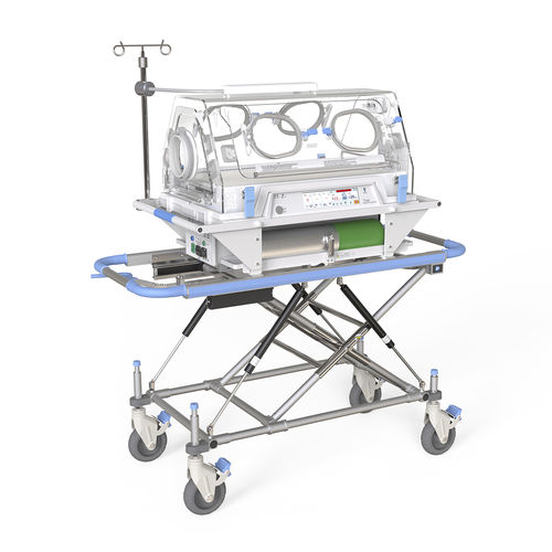 輸送用保育器 - TI-2100 series - Ningbo David Medical Device - キャスター付き / 高さ調節可能な / タッチパネル付き