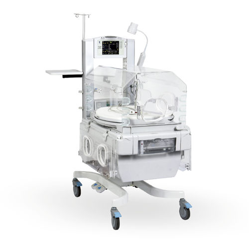 キャスター付き保育器 - YP-2008 - Ningbo David Medical Device - 高さ調節可能な / モニター付き / 収納付き