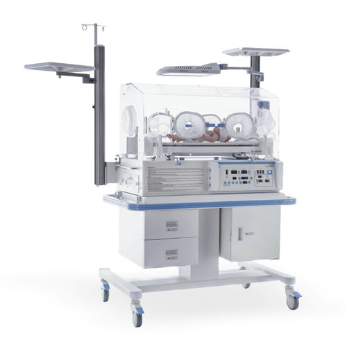 キャスター付き保育器 - YP-500A - Ningbo David Medical Device - タッチパネル付き / 光線療法ランプ付き / はかり付き