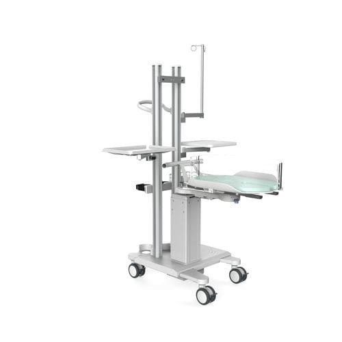 子供用病院用バシネット - YC-300 - Ningbo David Medical Device - 高さ調節可能な / キャスター付き / サイドレール付き