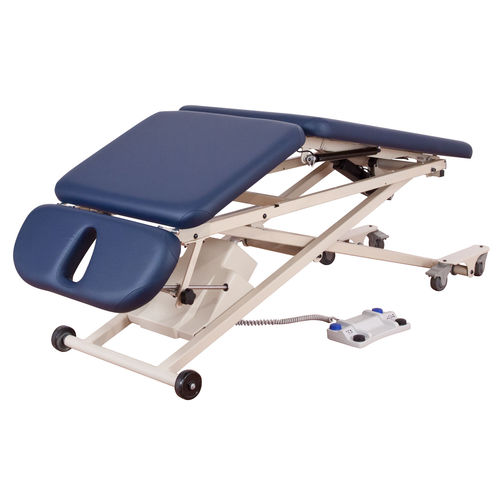 電動式マッサージベッド - PT400 - Oakworks Med - キャスター付き / ヘッドレスト付き / 背もたれの高さ調節可能