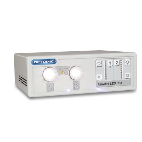 内視鏡用光源 - Fibrolux LED DUO - OPTOMIC - 顕微鏡 / LED / 冷間
