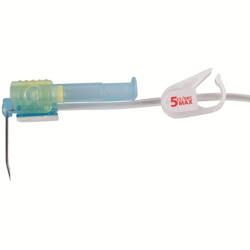 造影剤の注射用針 - PPS® CT - Perouse Medical - Huber / 安全機構付き