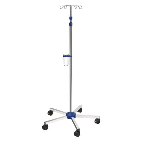 キャスター付きIV スタンド - I-N11122 - provita medical - 4フック / ベッド用 / 高さ調節可能な