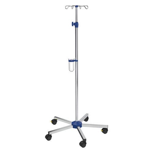 キャスター付きIV スタンド - I-N41123 - provita medical - 4フック / ベッド用 / 高さ調節可能な