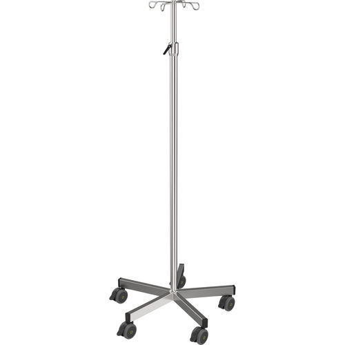 キャスター付きIV スタンド - I-O23232 - provita medical - 4フック / ステンレス鋼製 / ベッド用
