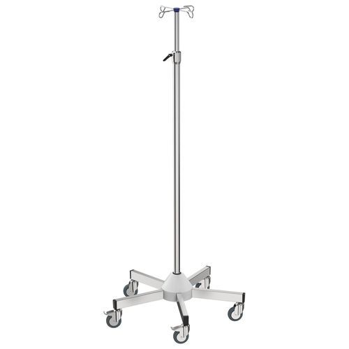 キャスター付きIV スタンド - I-D03123 - provita medical - 4フック / ステンレス鋼製 / 高さ調節可能な
