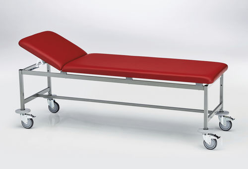 手動式診察台 - 211.9301.0 - SCHMITZ medical GmbH - 背もたれ調節可能な / 高さ固定タイプ / キャスター付き