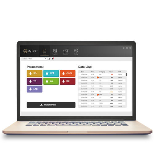 データ用管理システム - MyLink - TaiDoc Technology - 情報 / 血糖 / コレステロール
