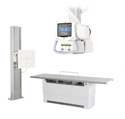デジタルX線撮影装置 - Aceso - Canon Medical Systems Europe/東芝 - 多目的X線撮影用 / 床置型ブッキ－ / 天井取り付け式伸縮チューブスタンド付き