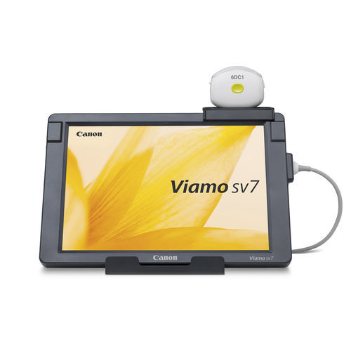 携帯型超音波装置 - Viamo SV7 - Canon Medical Systems Europe/東芝 - 腹部・骨盤超音画像診断用 /  救急医療のための超音波画像診断用 / 白黒