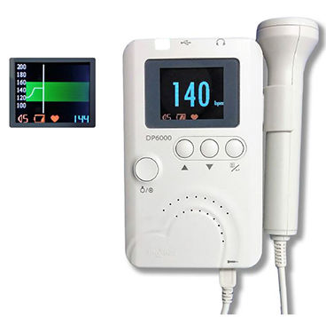 胎児用超音波ドップラー - DP 6000H - TRISMED  - ポケットサイズ / 心拍計付