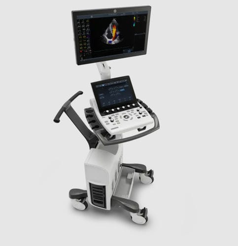 ラットフォーム上・コンパクト超音波装置 - Vivid™ S60N - GE Healthcare - 心臓血管超音波画像診断用 / 白黒 / カラードップラー