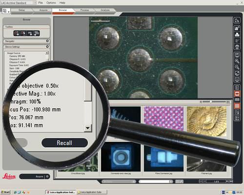 可視化ソフト - LAS Store & Recall - Leica Microsystems/ライカ - 記録用 / 分析 / 医療用