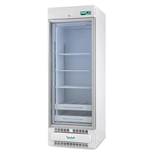 薬局用冷蔵庫 - MEDIKA 500 ECT-F - Fiocchetti Scientific - アップライト / 扉1枚 / ガラスドア