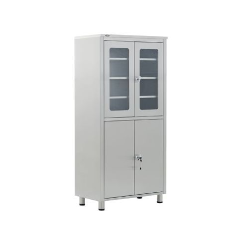 手術室用キャビネット - 40503 - Üzümcü Medical Devices - 扉付き / 棚付き / ステンレススチール製