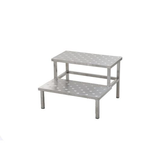 2段ステップスツール - 40630 - Üzümcü Medical Devices - ステンレス製 / 滑り防止