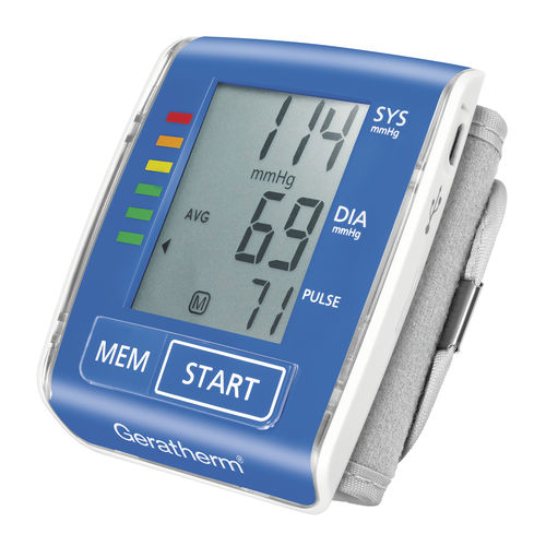 オシロメトリック式電子血圧計 - active control - Geratherm Medical AG - 手首用 / 組み込みコカフ付 / USBポート付き