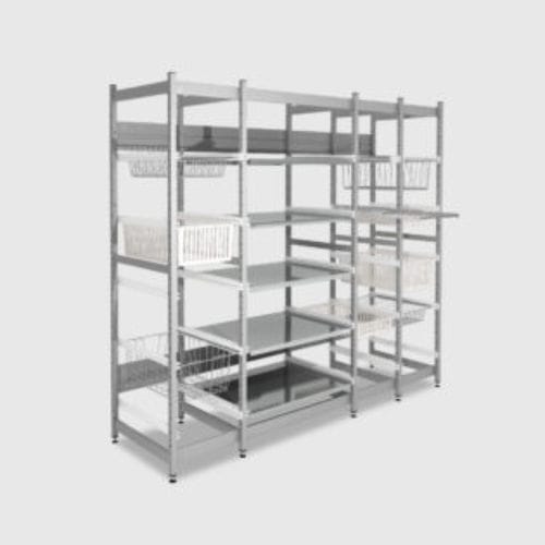 モジュール式シェルフユニット - Steelco - かご収納用用 / 容器収納用 / 無菌